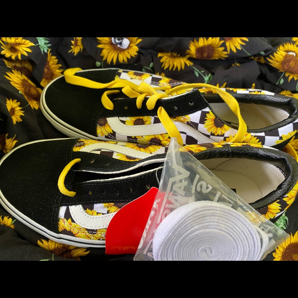 Custom sunflower vans